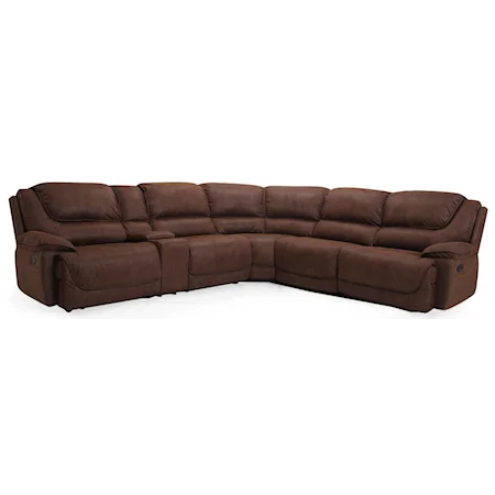 Casual Reclining Sectional